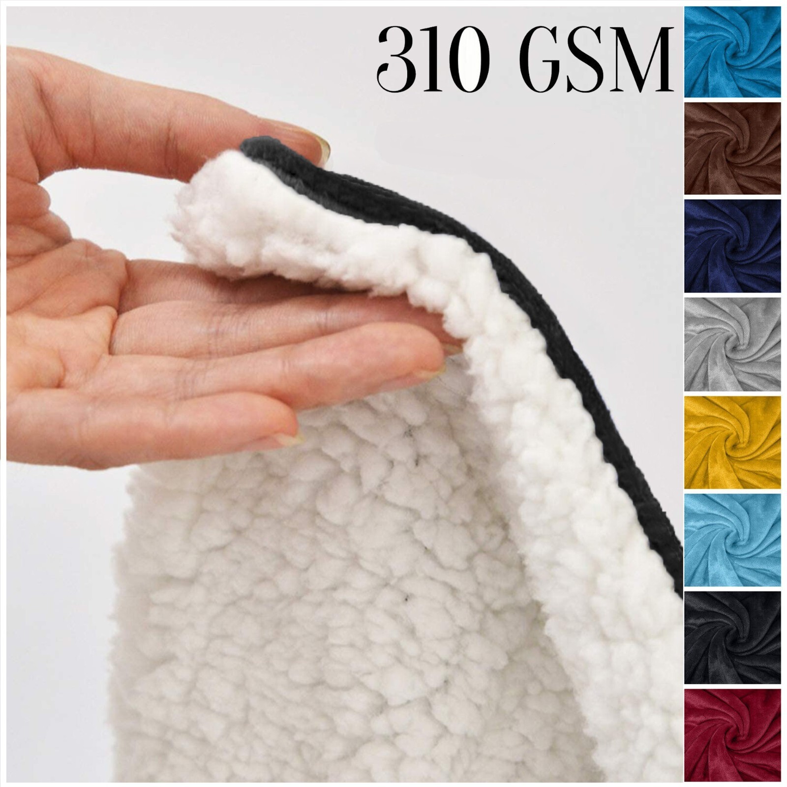 Sherpa Fleece Blanket Twin Size 60″ x 80″ Super Soft Reversible Sofa Bed Throws