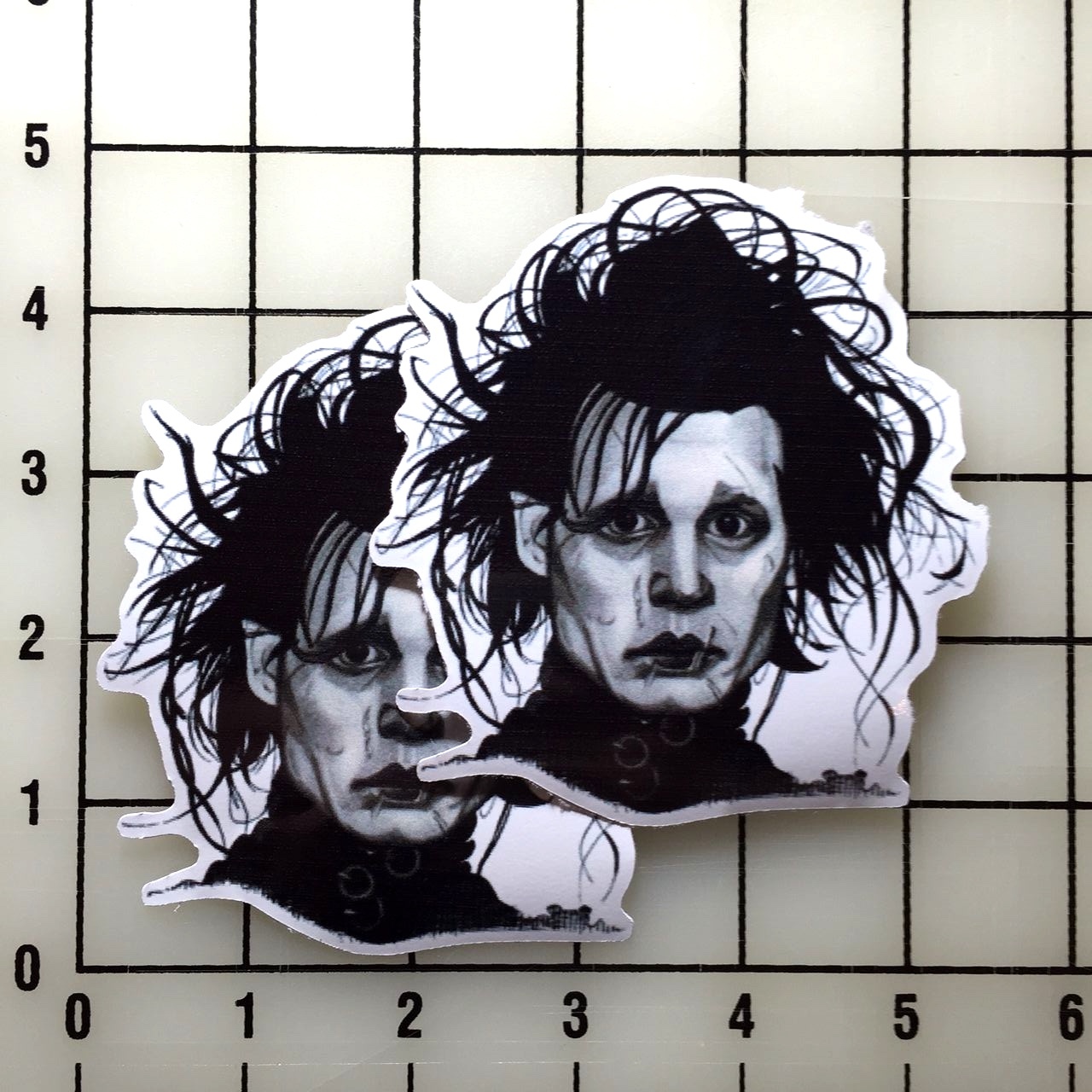 Edward Scissorhands 4″ Wide Color Vinyl Decal Sticker BOGO