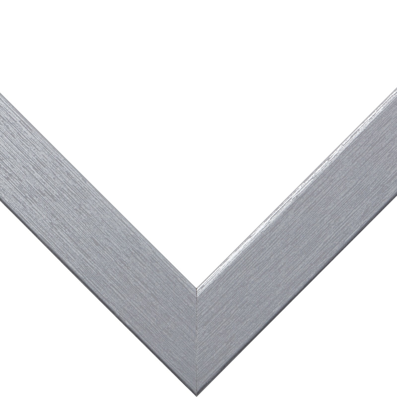 Craig Frames Essentials, 1 Inch Wide Modern Brushed Silver Picture Frame