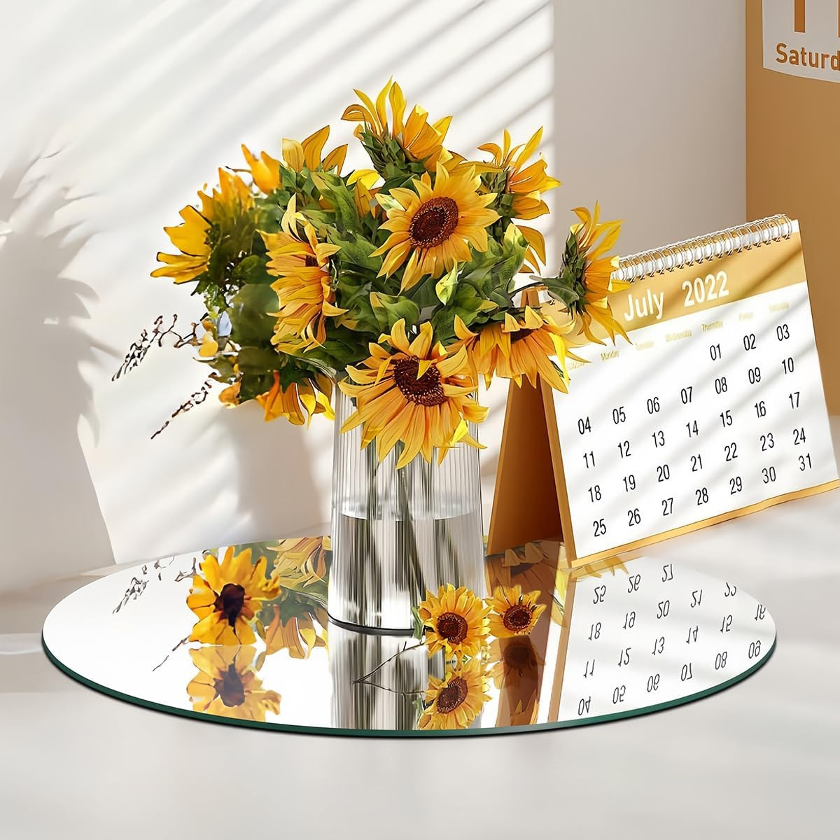 10PCS Small Round Mirrors for Centerpieces, 6inch Circle Mirror Centerpieces for