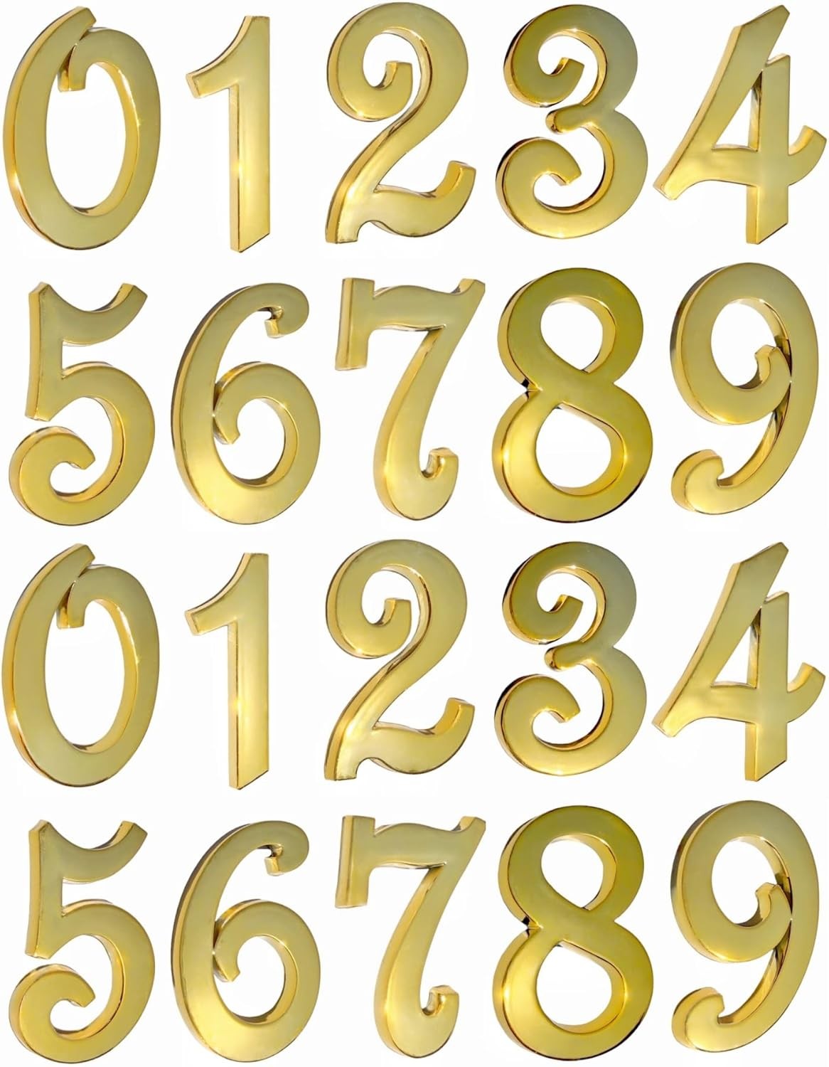 2 Inch Mailbox Address Numbers, Apartment Door Number Stickers, Waterproof Durab