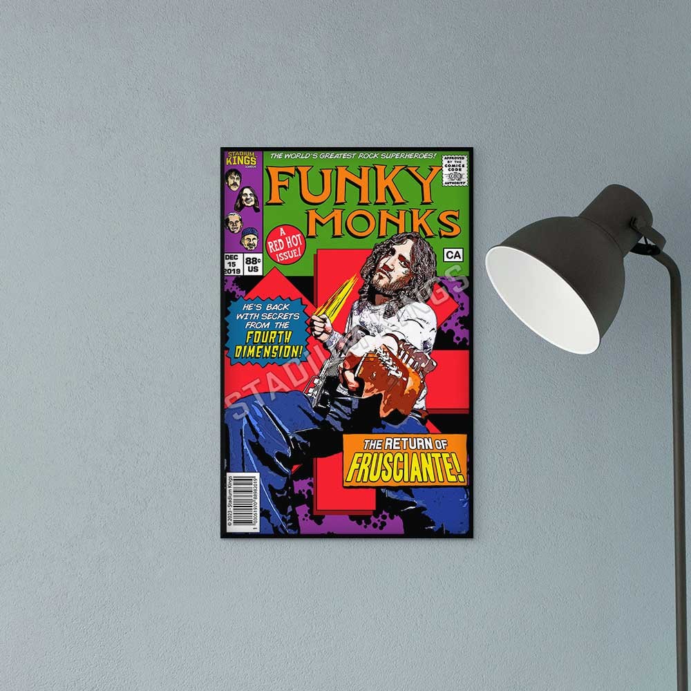 Red Hot Chili Peppers John Frusciante Funky Monks Comic Book Poster – 11×17 in.