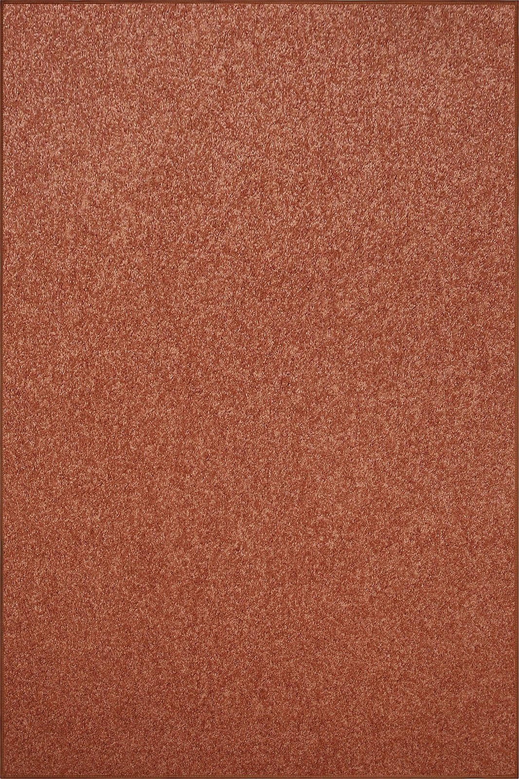 Home Queen Solid Color Custom Size Runner Area Rug Rust, 4′ x 8′, Stain Resis…
