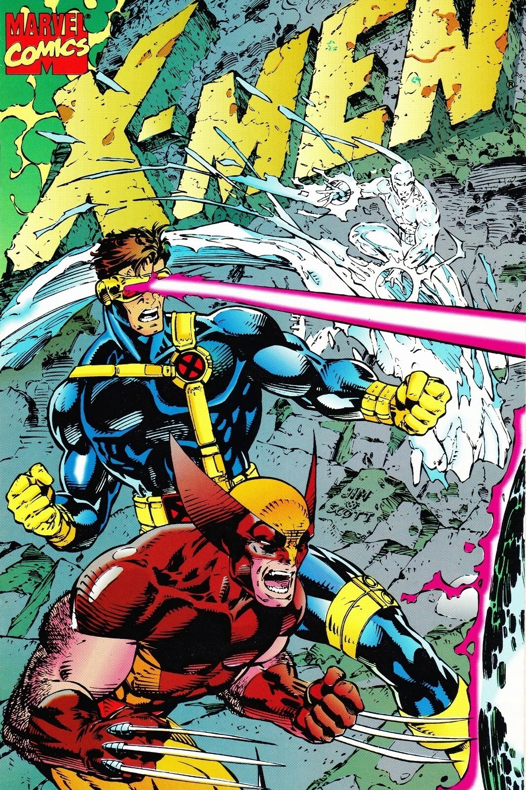 X-Men Comic Book Cover Wolverine Cyclops Iceman Poster print 11″x17″ home decor