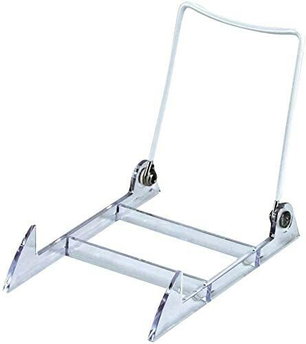 Only Hangers Adjustable Acrylic Wire Display Stands – Adjustable Easels – 12Pk