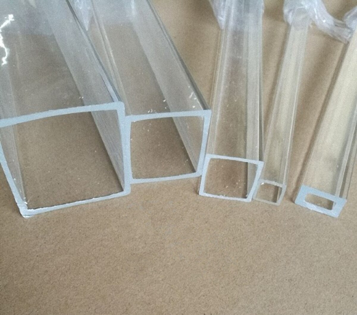 SELECT 10 – 120MM SQUARE CLEAR ACRYLIC PLEXIGLASS LUCITE PLASTIC TUBE 500MM LONG
