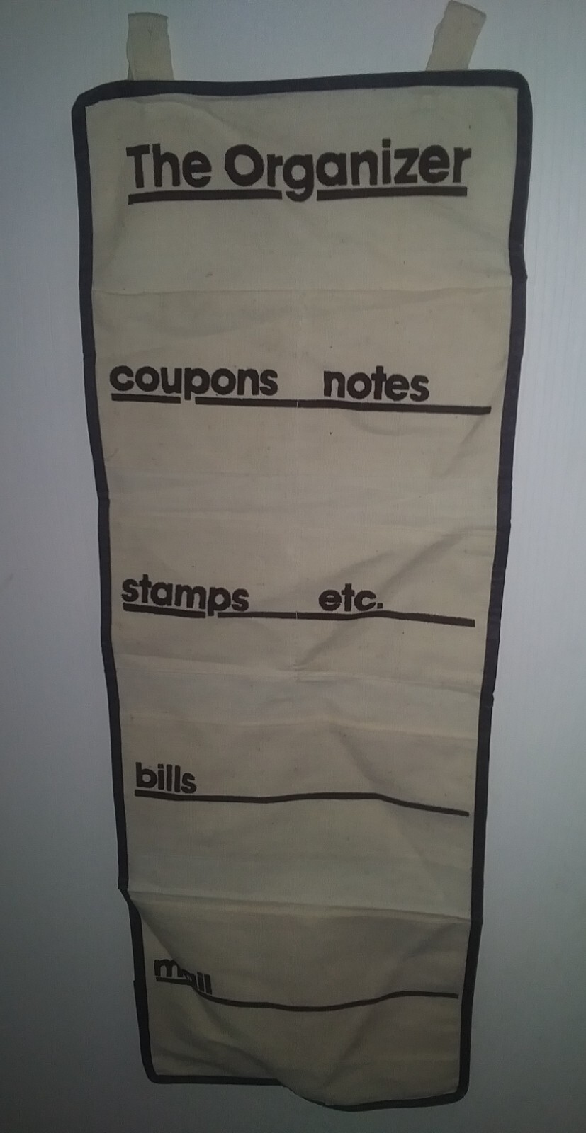 Vintage Coupons Notes Stamps Bills Mail Organizer Made In Hong Kong