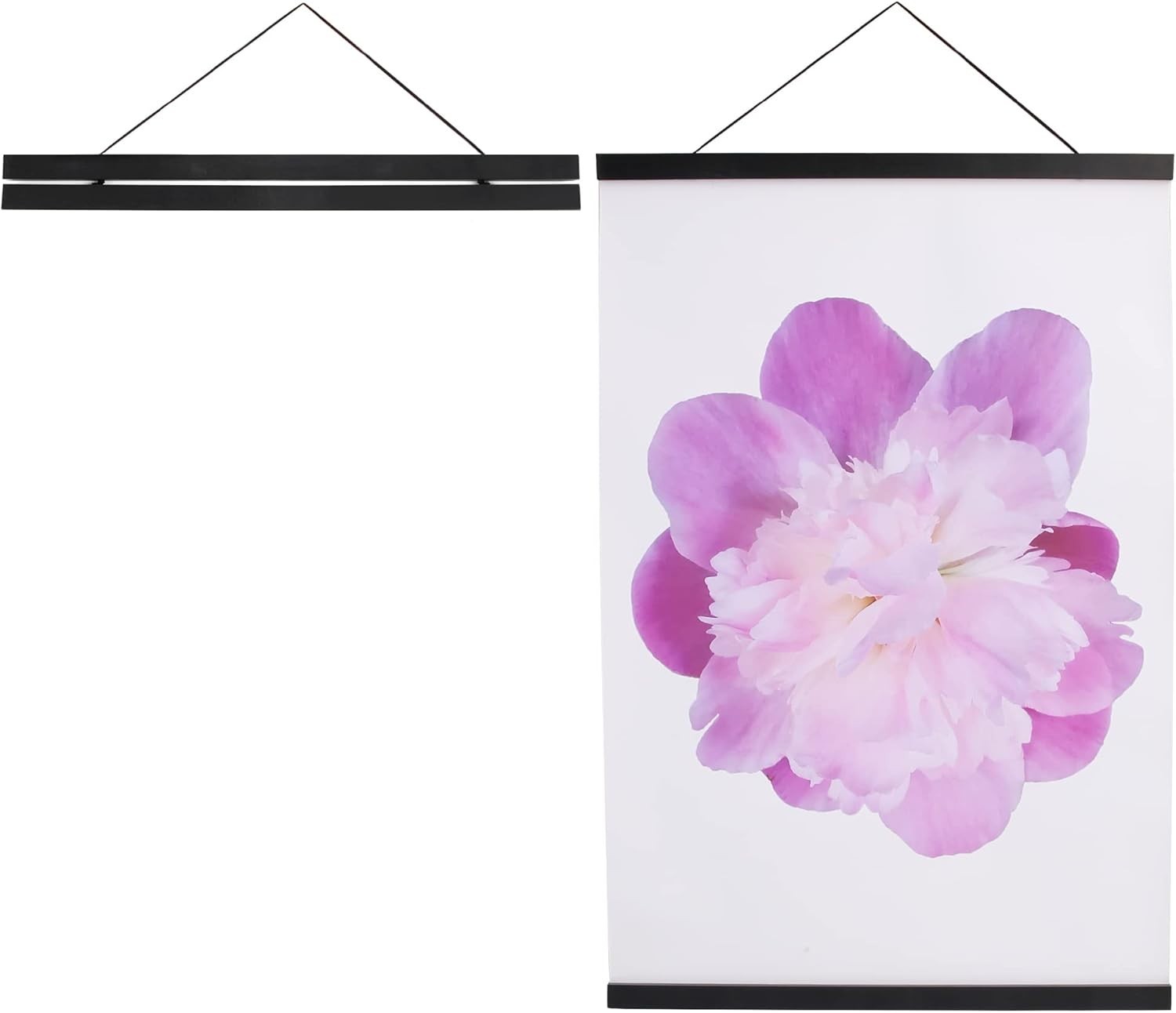 High-Gloss Black Magnetic Poster Hanger – 12×18, 12×16, 12×24 Sizes Available