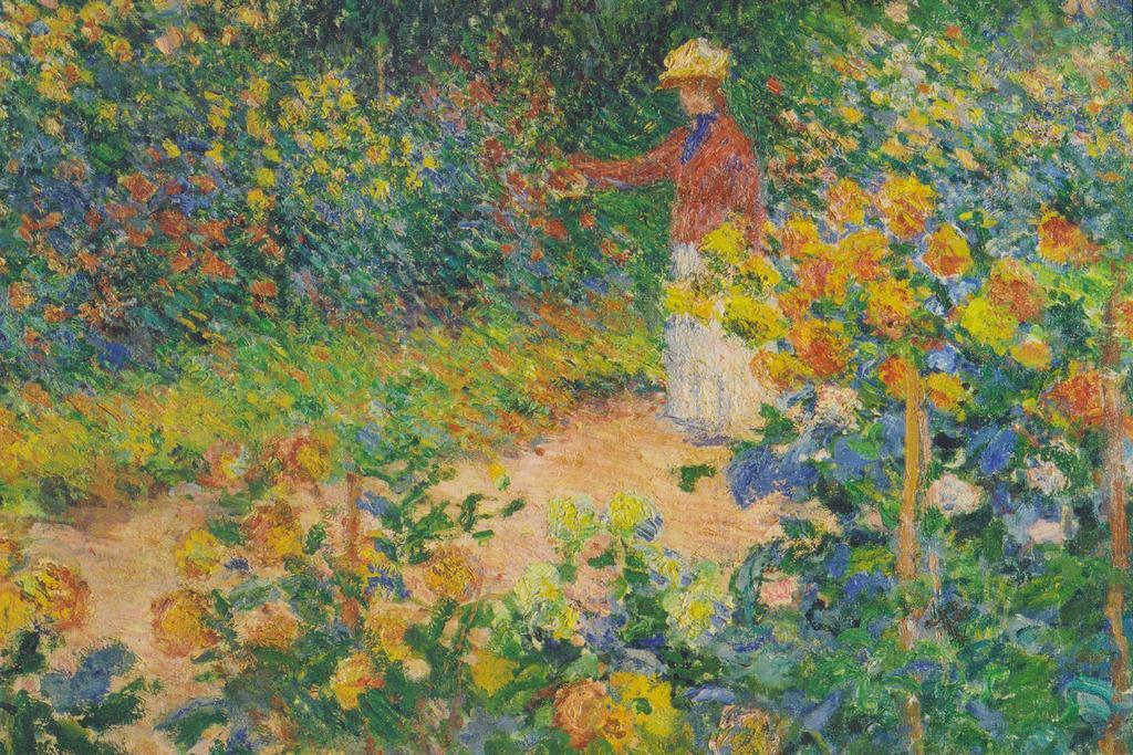 Claude Monet In The Garden Cool Wall Decor Art Print Poster 36×24