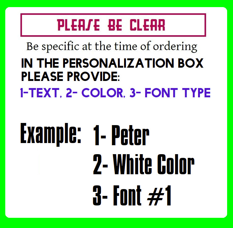 Custom Text Vinyl Lettering Sticker Decal Personalized – ANY TEXT ANY NAME {c18