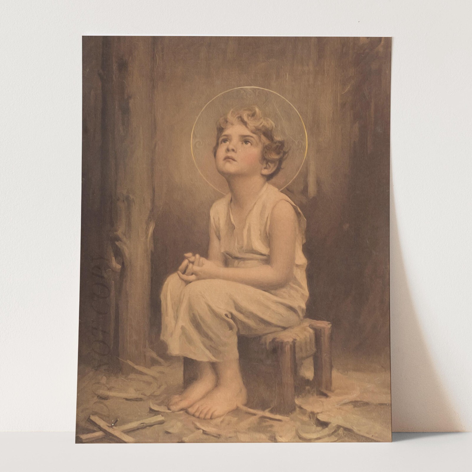 Divine Innocence Christ Child At Five Bosseron Chambers Wall Art Poster Print