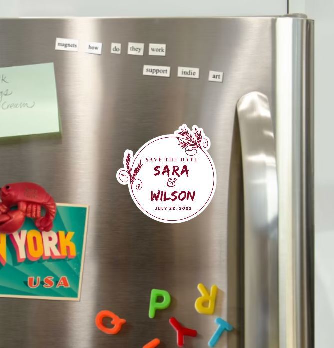 Customized Wedding Save the Date Magnets