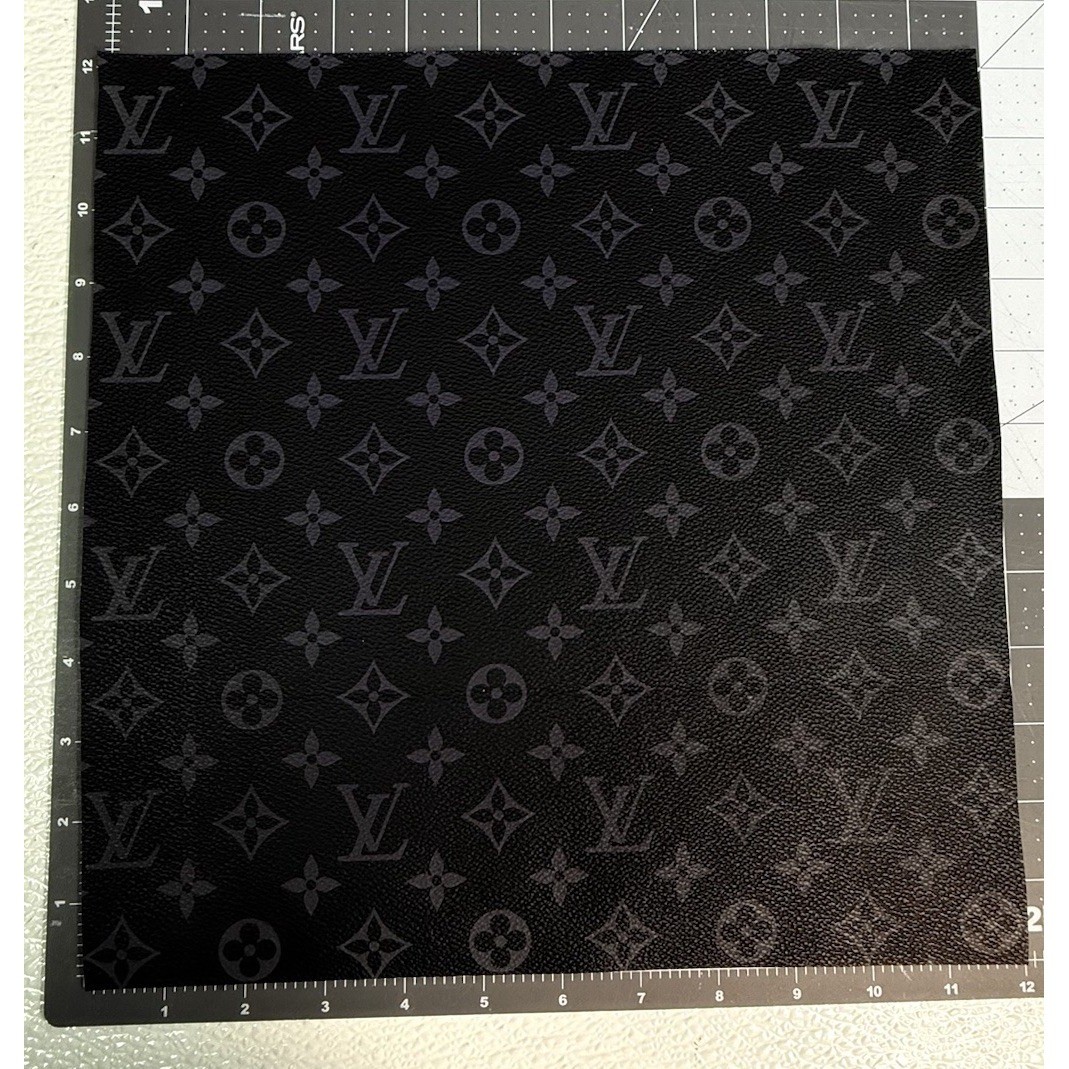 LV Gray Monogram Vinyl for Crafting Classic Size piece 12″ X 12″