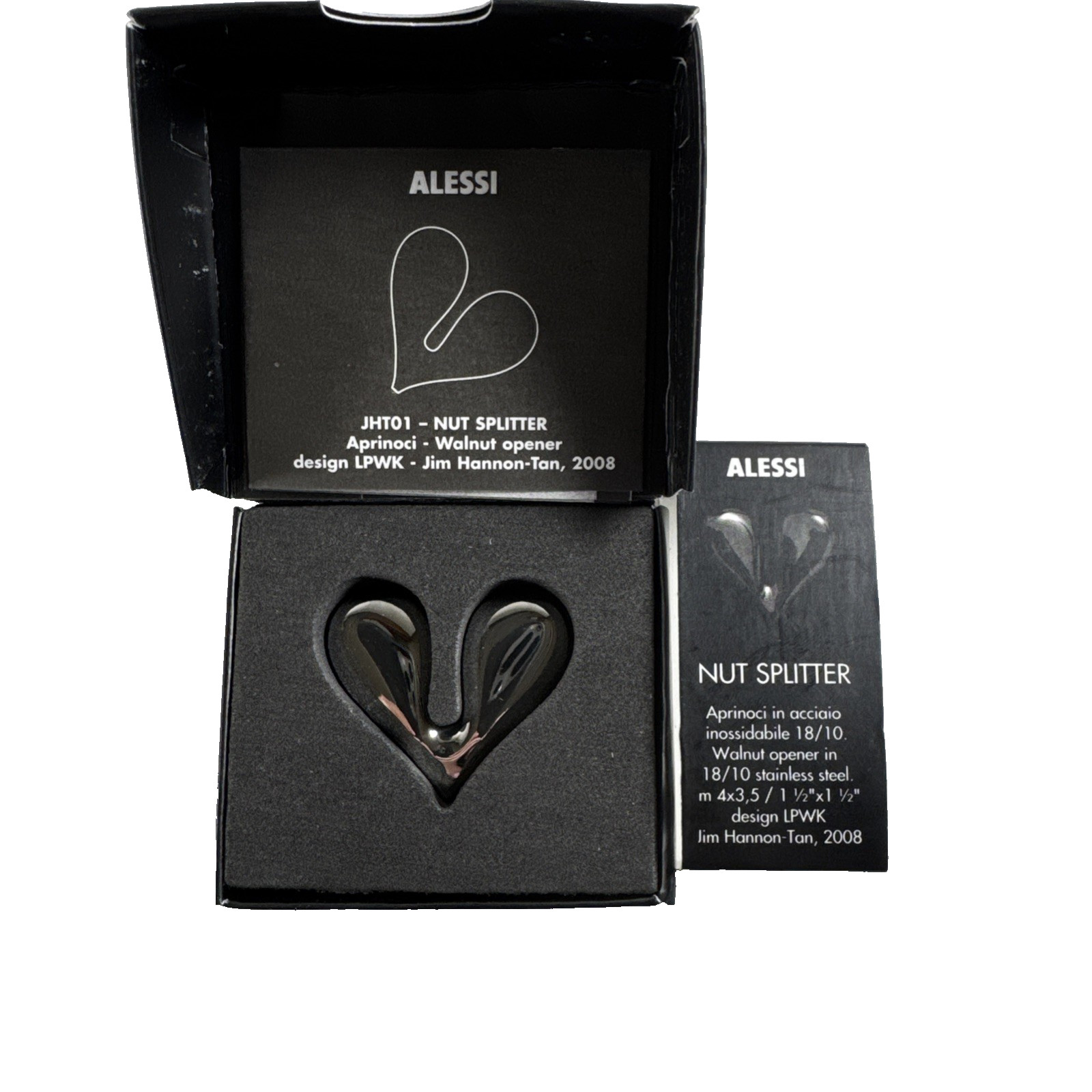 NEW in BOX Nut Splitter Nutcracker by LPWK for Alessi