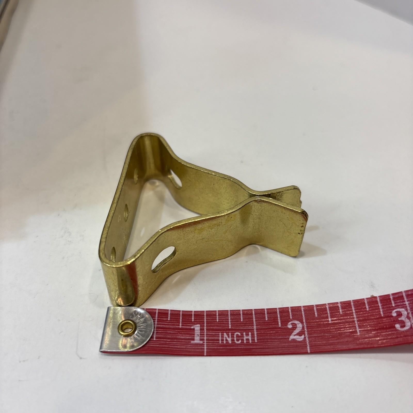 Heavy Duty Door Stop & Holder Steel W/Bright Brass Finish Wall Mount IVES New