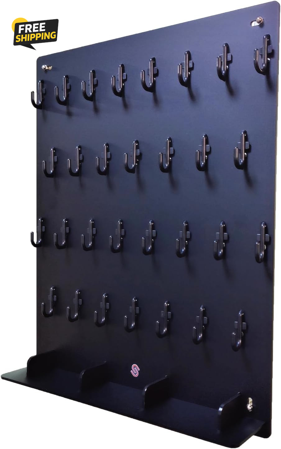 P0004 Acrylic Key Hooks Upgrade Thick Buckle 14 3/4ʺW X 18 3/4ʺL Wall-Mounted