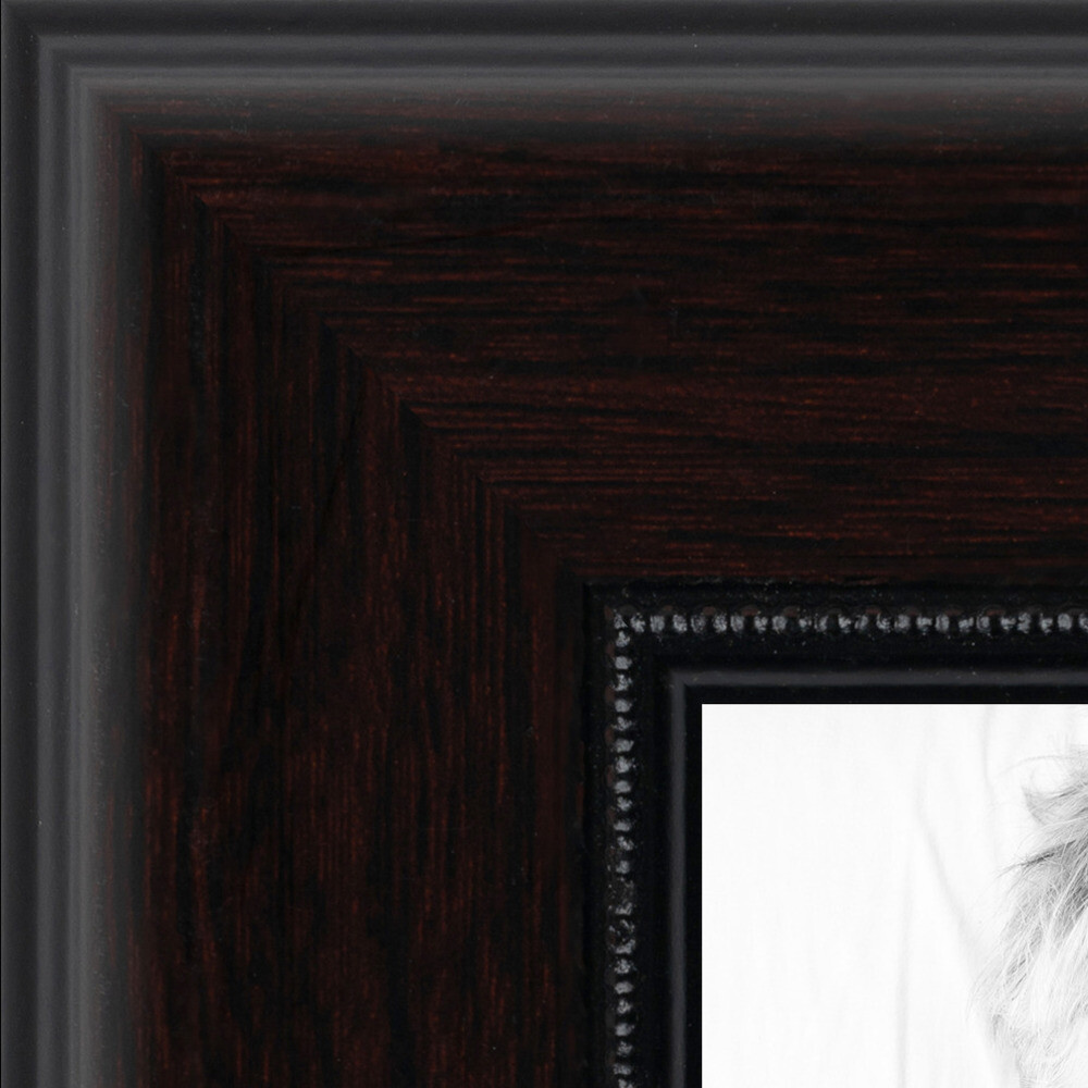 ArtToFrames 1.75″ Custom Poster Frame Brown Mahogany with Beads 4211 Large