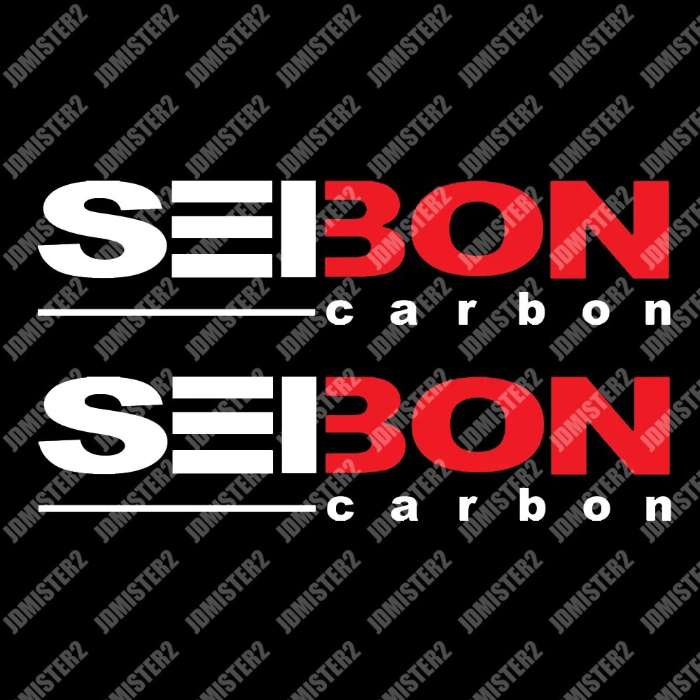 Seibon Carbon Decal Seibon Sticker Carbon Fiber JDM Racing Drifting Decal