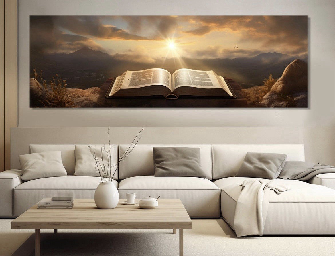The Holy Bible Canvas Print Canvas Wall art Christian Religious Home Wall decor