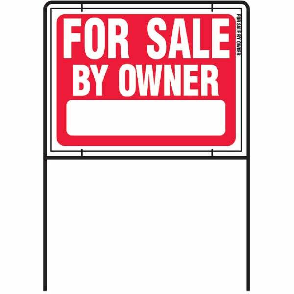 (3)-Hy-Ko Plastic with Metal Frame Sign, For Sale By Owner. Model: RSF-605