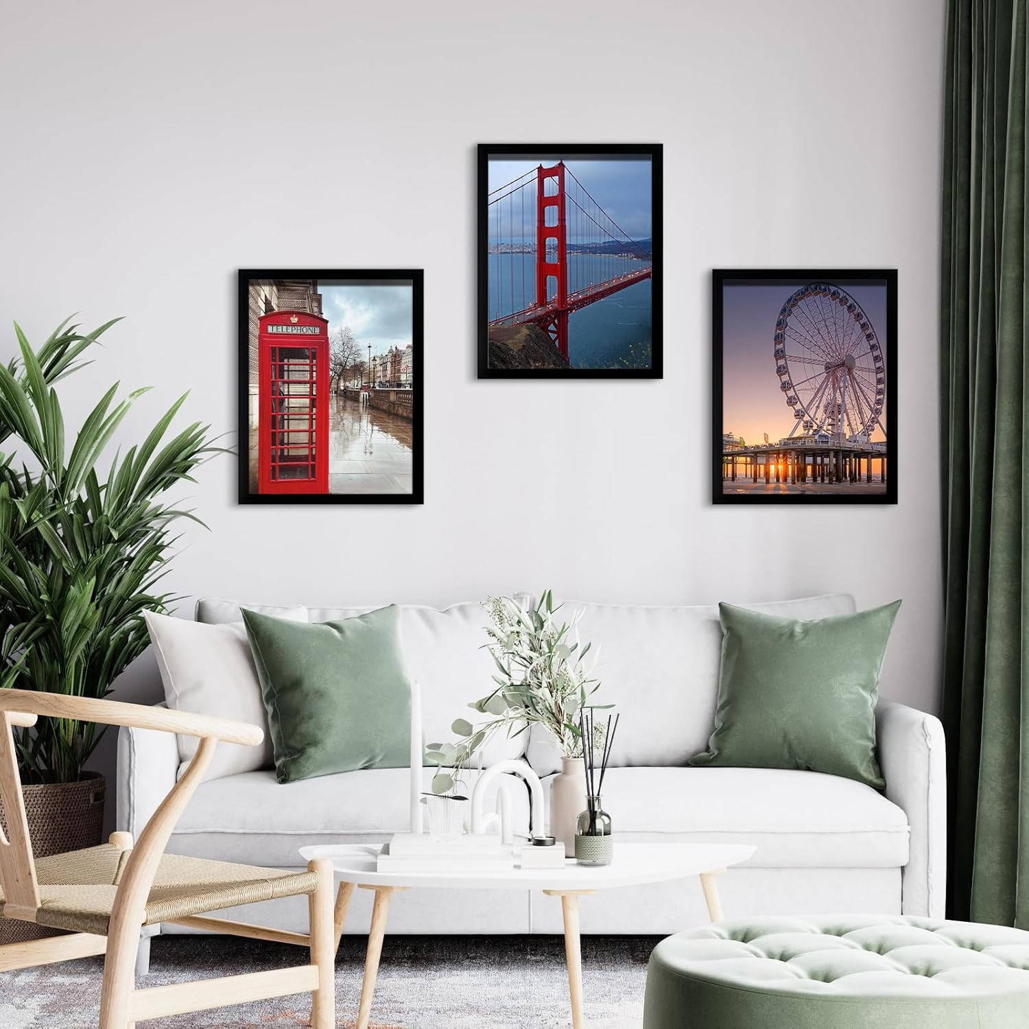 8X10 Picture Frame Wall Hanging Photo Frame Black 5 Pack