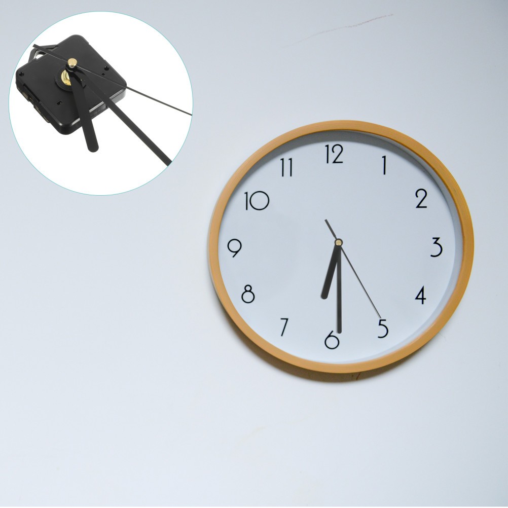 1Set Black Battery Clock Mechanism Replacement Motor for Precise DIY Clock Works