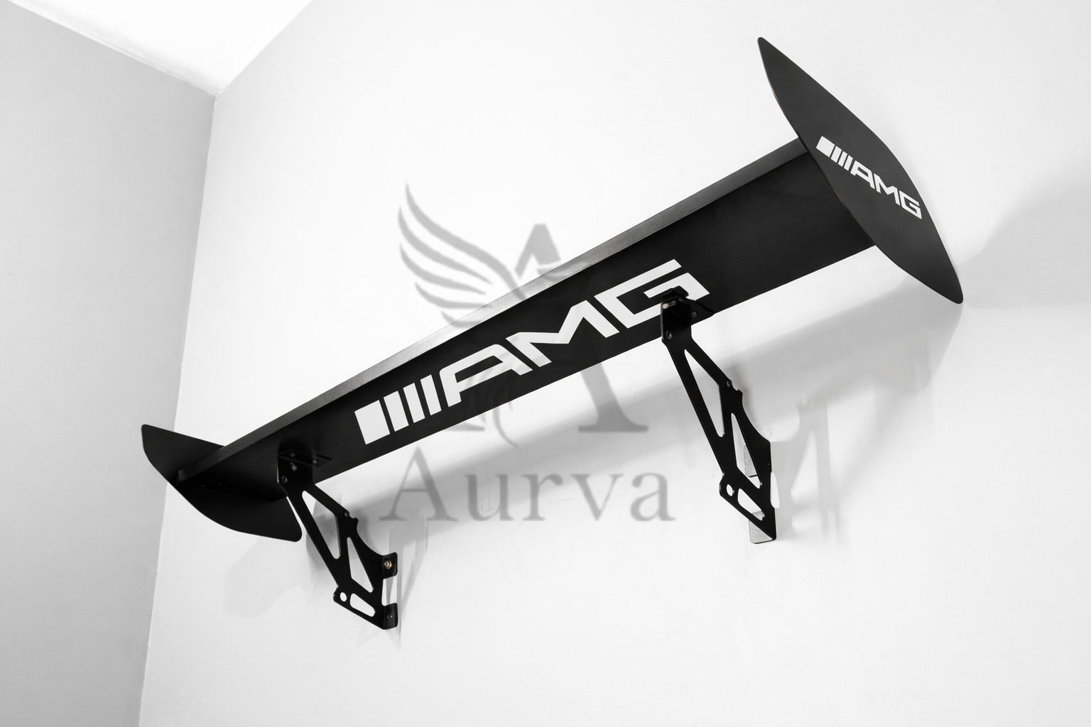 AMG Car Wall Shelf Car Spoiler Style Rear Wing Shelf – Automotive Home Decor