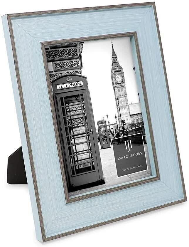 Isaac Jacobs (Vertical & Horizontal) Double Border Picture Frame w/ Black Easel