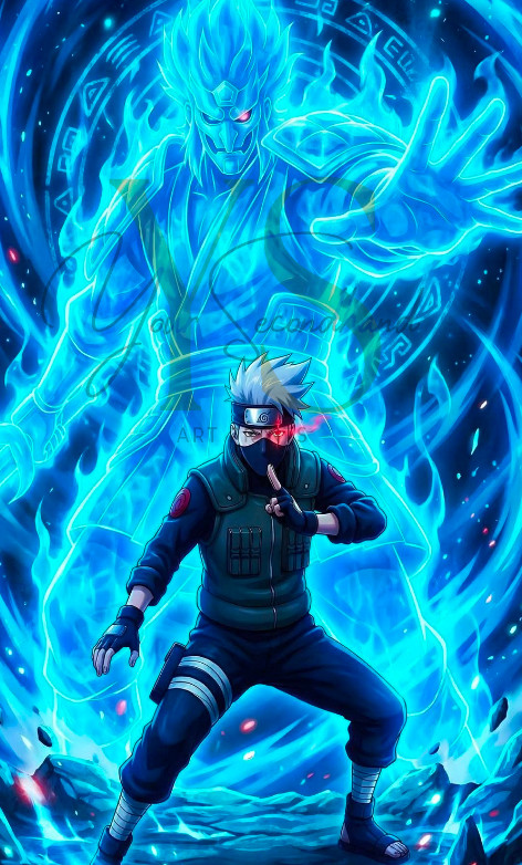 NARUTO Kakashi Hatake poster print 11”x17” home decor glossy paper #1