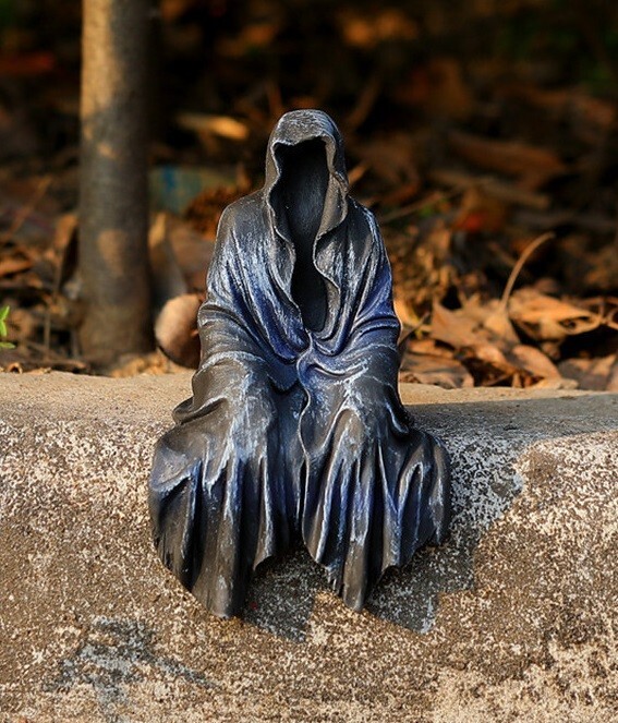 Gothic Grim Reaper Statue Resin Sculpture Tabletop Figurine Home Decor Gifts