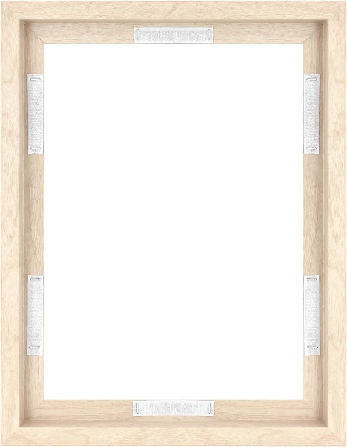 Canvas Float Frames 12×16 Frame, Natural Woodgrain for Finished Canvases