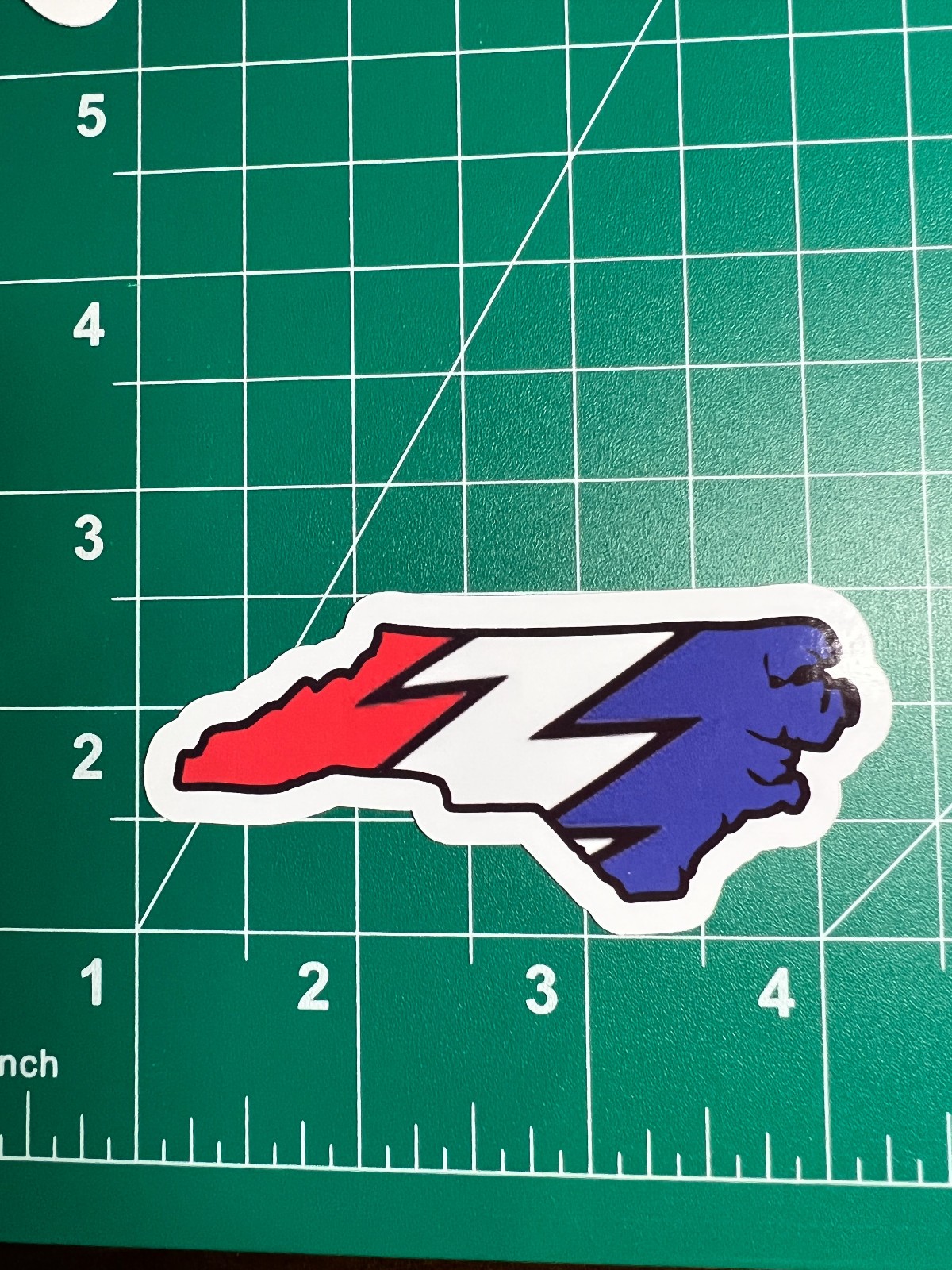 North Carolina Stealie – Grateful Dead – Laminated Vinyl Sticker 1.5″x3″
