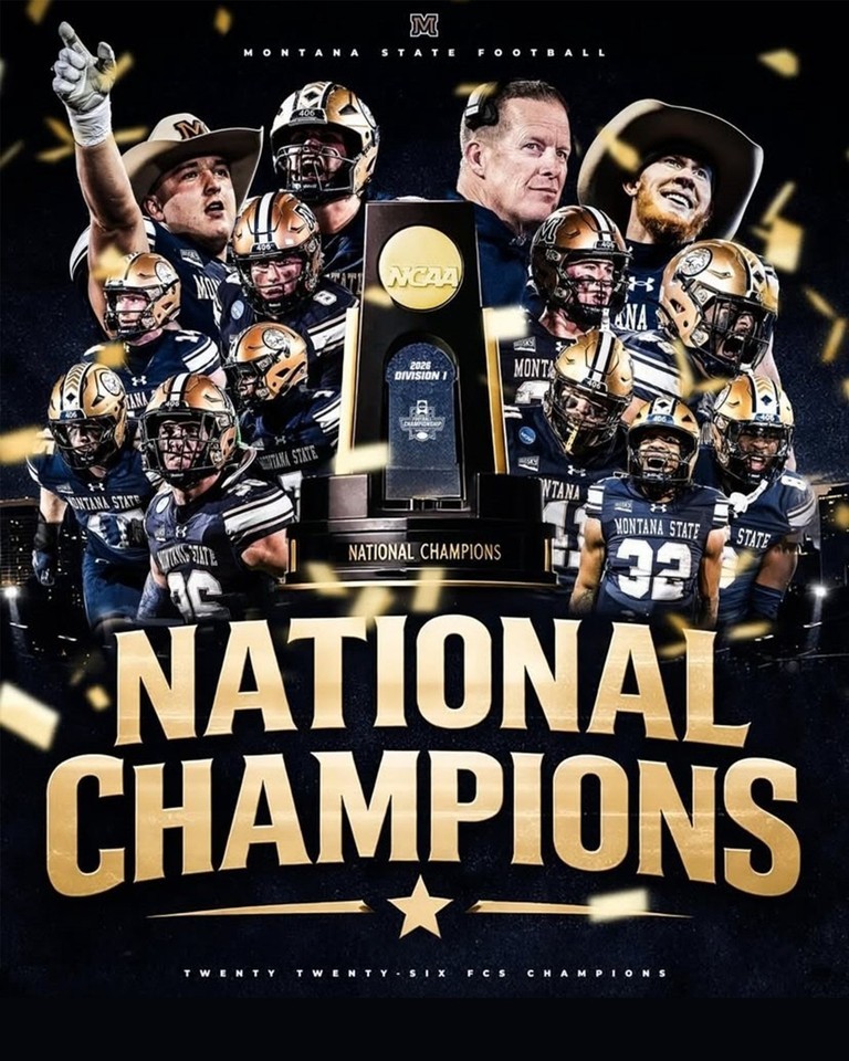 Montana State Bobcats Winner The NCAA Division I FCS National Champions Poster
