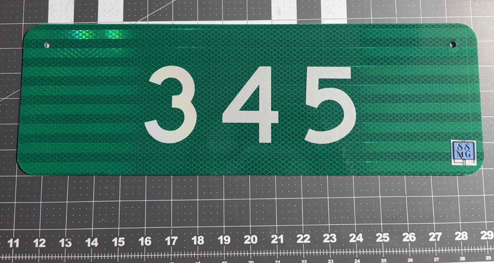 Horizontal 911 Address Sign 18″x6″ By SSMG