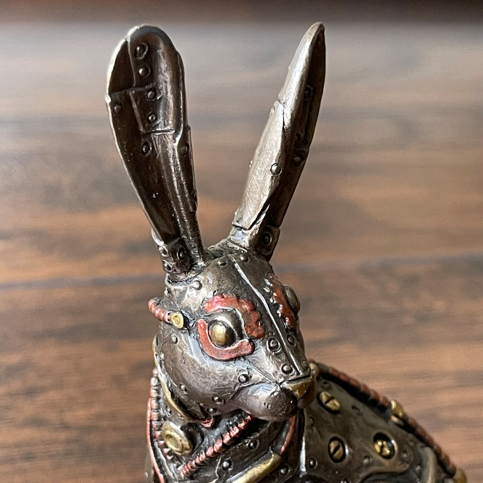 Custom Made Steampunk Jack Rabbit Asymmetrical Sculpture Figurine Statue Décor