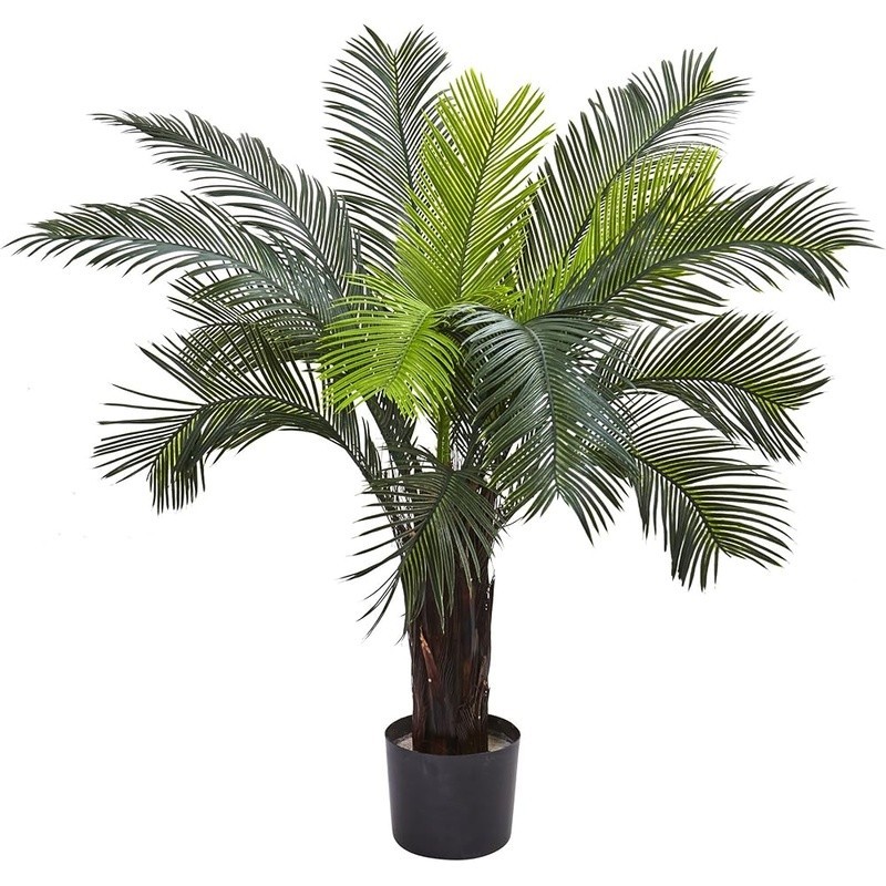 UV Resistant Artificial Cycas Tree Indoor Outdoor Faux Plant Easy Care Decor New