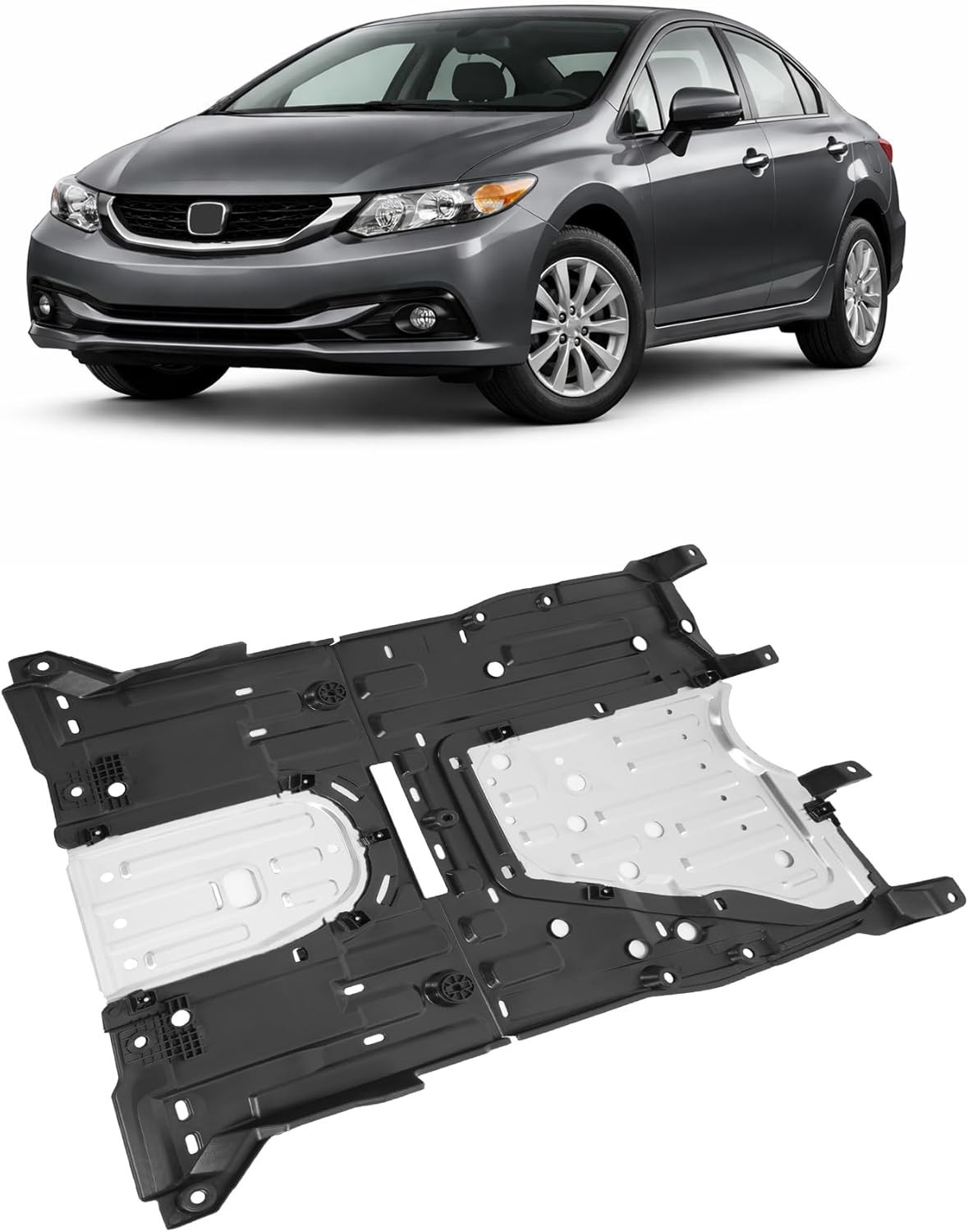 Engine Splash Shield Plate Compatible with 2013-2015 Honda Civic Replacement for