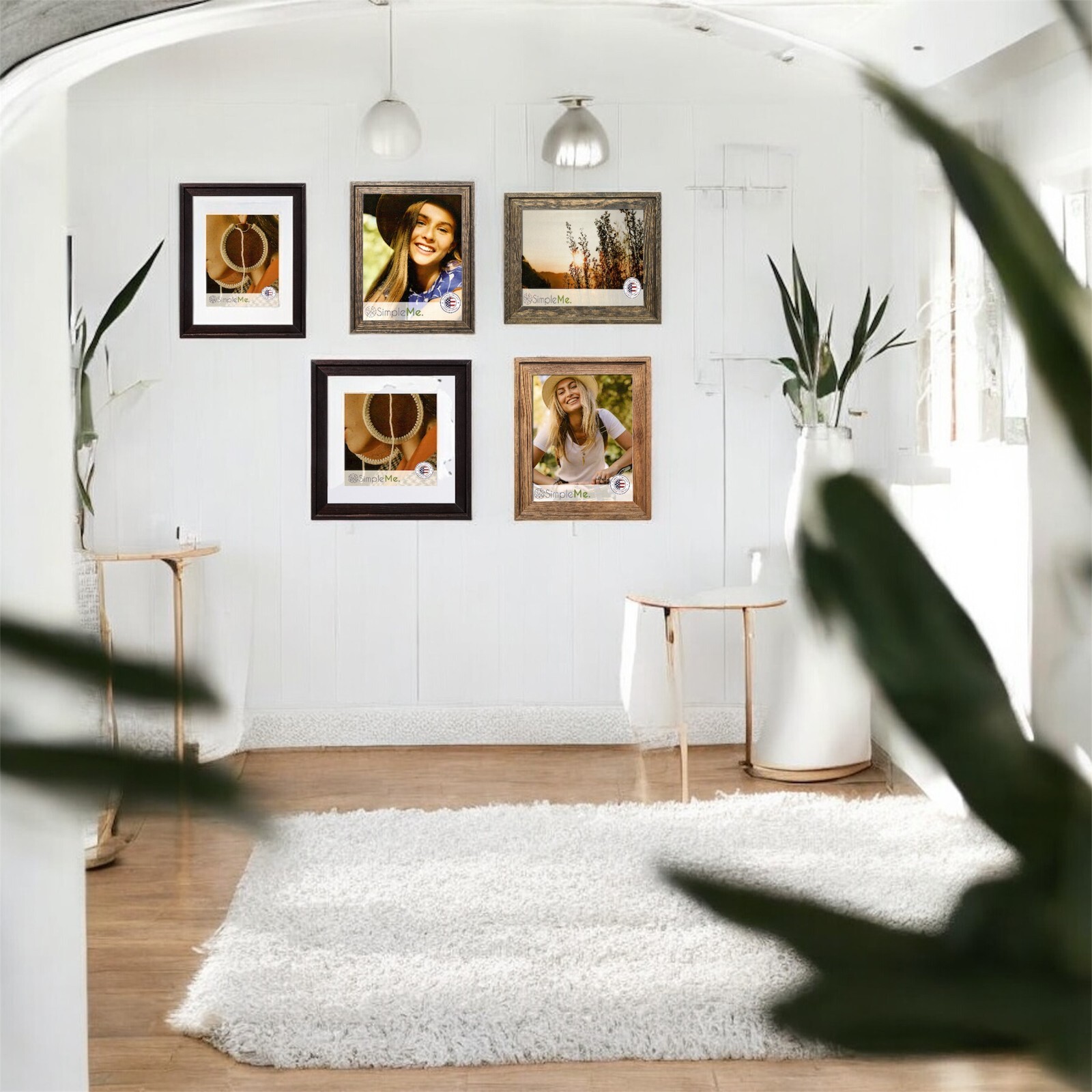 Rustic Solid Wood Picture Frame – Natural Wooden Wall & Tabletop Photo Frames