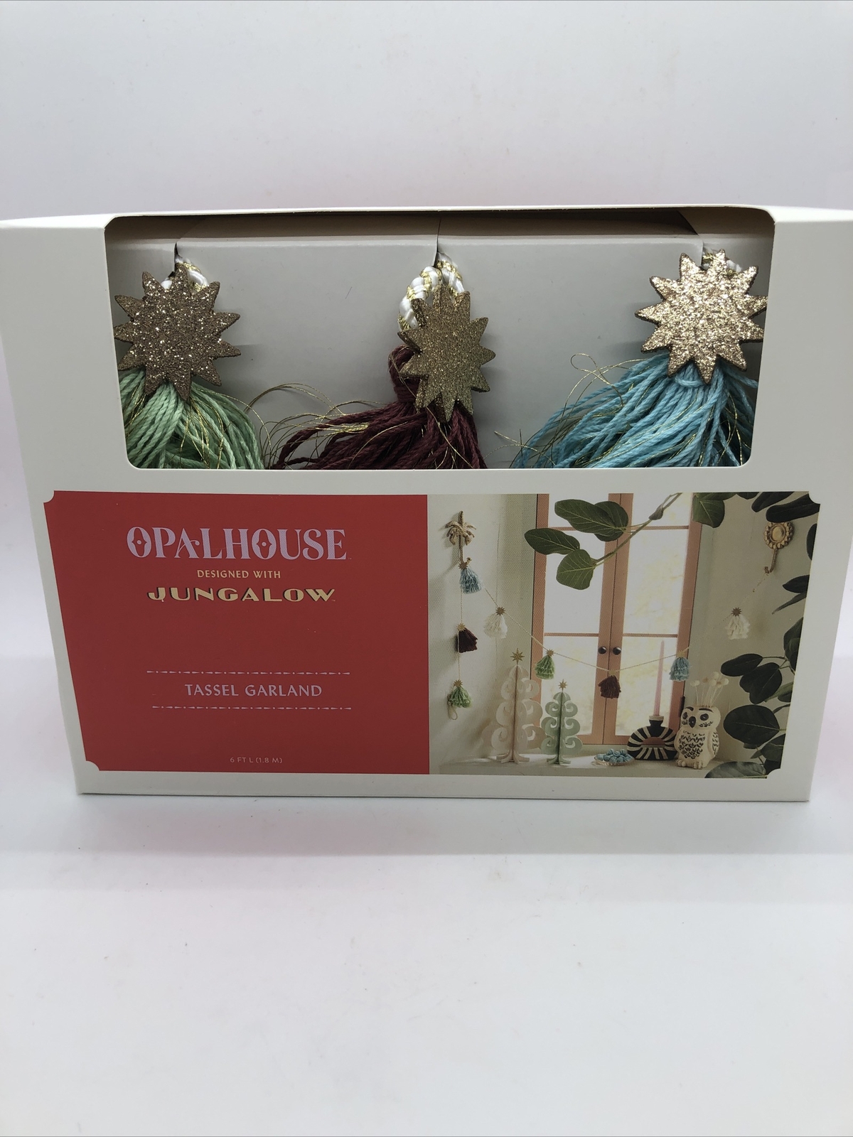 Opalhouse Designed with Jungalow Tassel Garlands 6ft Length Gold Stars New
