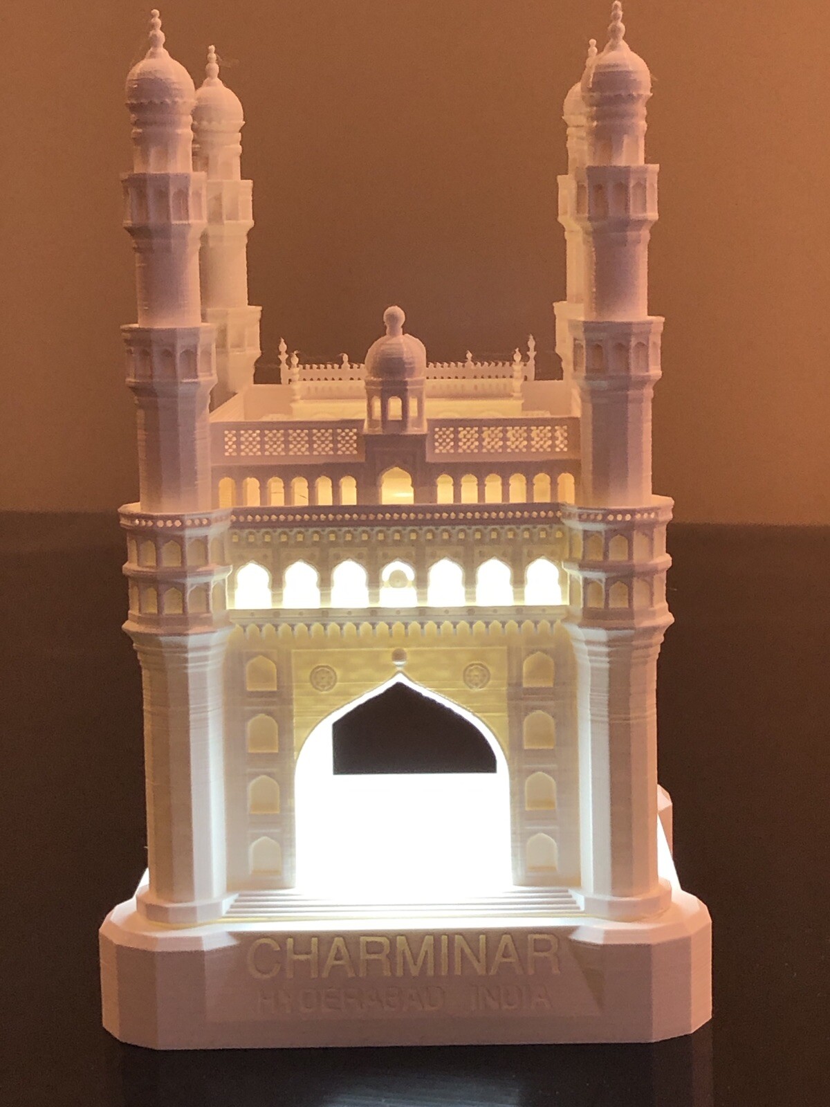 Custom Designed 3D Printed Architecture Model Charminar Building Mosque India