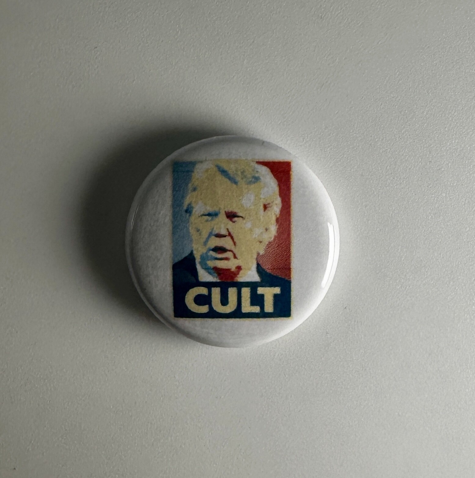 Anti-Donald Trump Anti-Trump Anti-Fascist 1″ Button T012B Badge Pin
