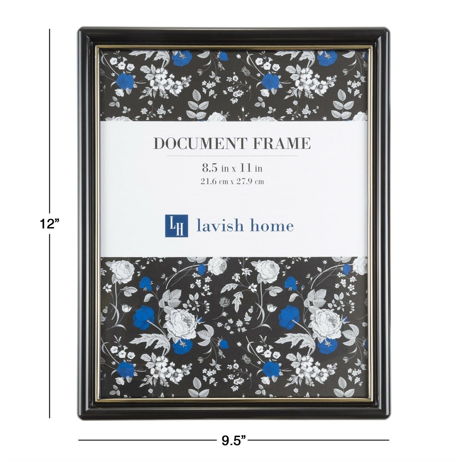 Picture Frame Set 8.5 x 11 In. Document Diploma Photograph Set of 6 Wall Hang