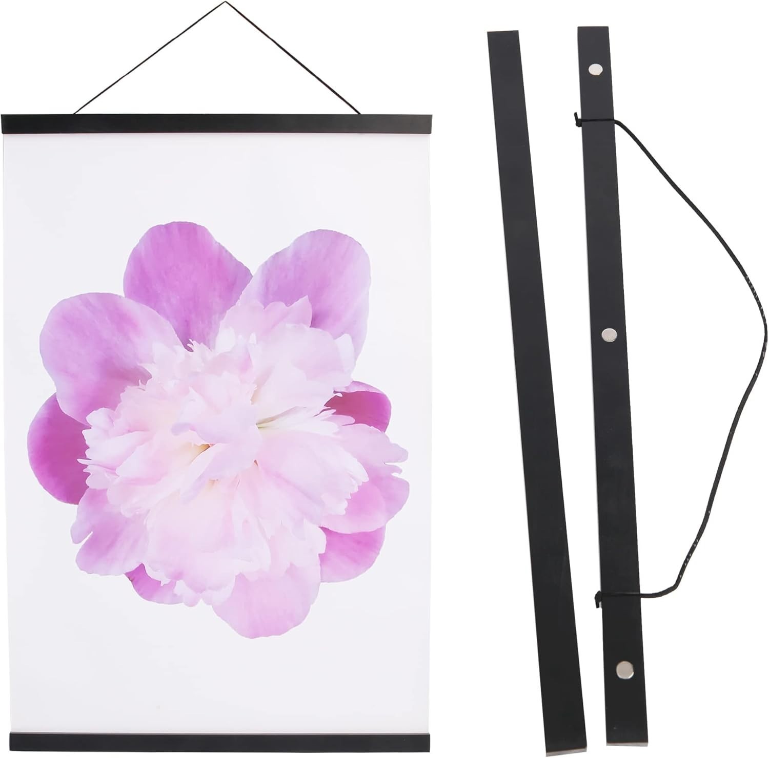 High-Gloss Black Magnetic Poster Hanger – 12×18, 12×16, 12×24 Sizes Available