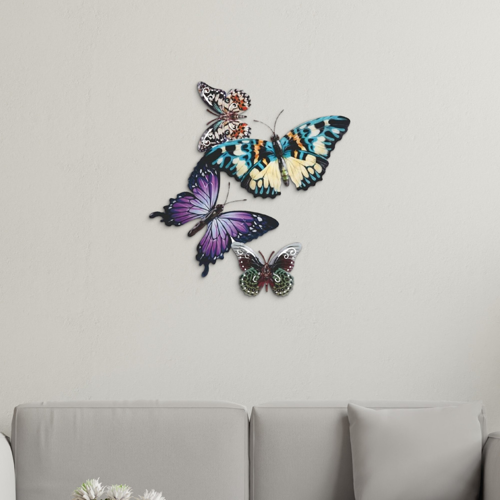 17 1/4″ wide Butterfly Wall Plaque Decoration Ornament Home Decor Unique Gift
