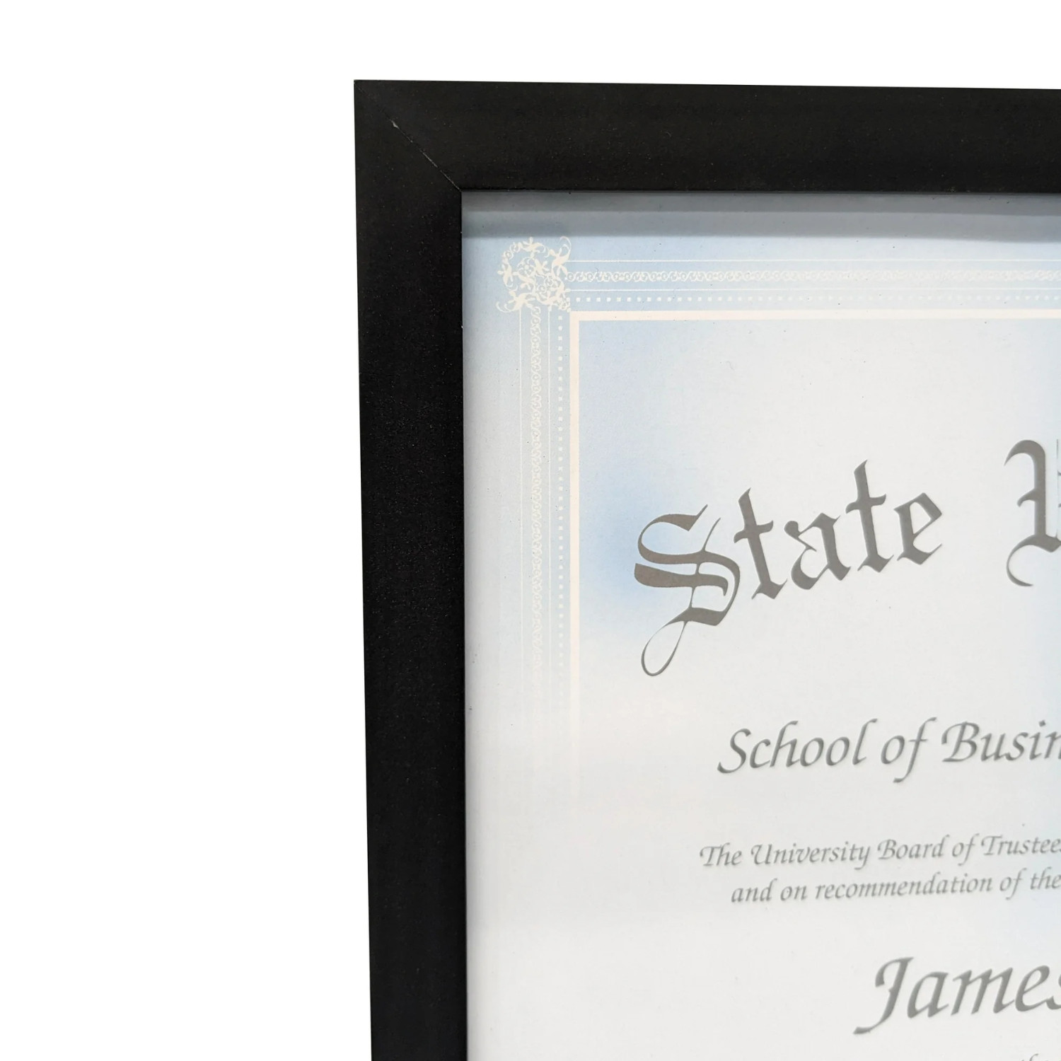 (2 Pack) 8.5×11 Document Picture Frame Certificate Wall Home Office Decor, Black
