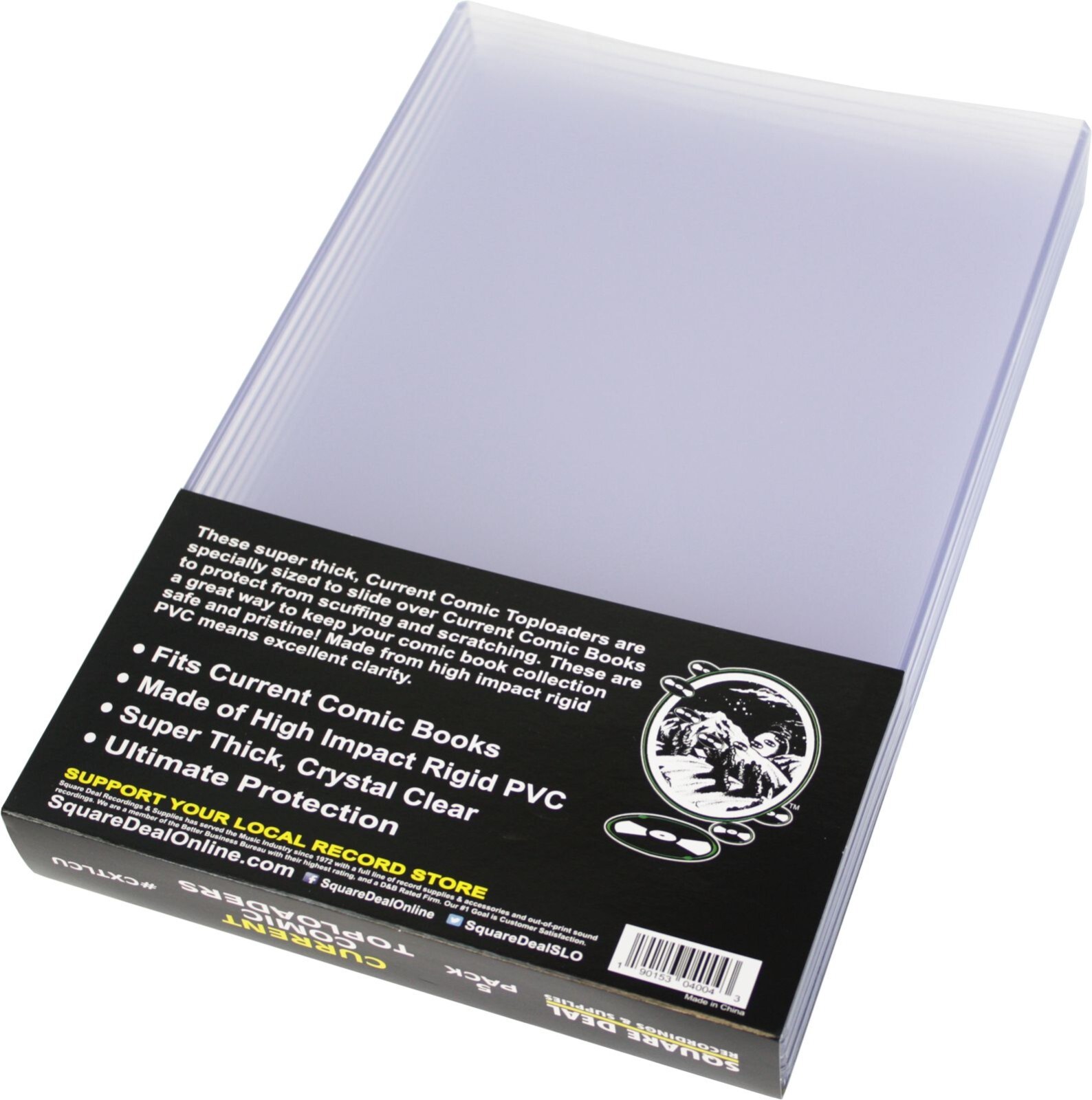 (100) CXTLCU Current Comic Book Topload Holder Top Loader PVC Holder Sleeve NEW