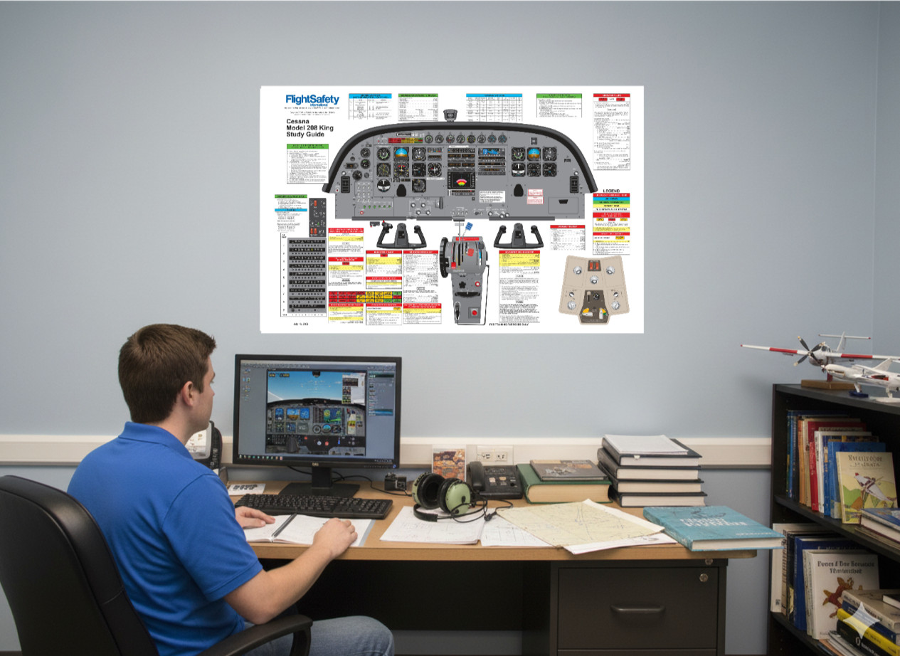 Cessna Grand Caravan Model 208 King Study Guide 24in x 36in