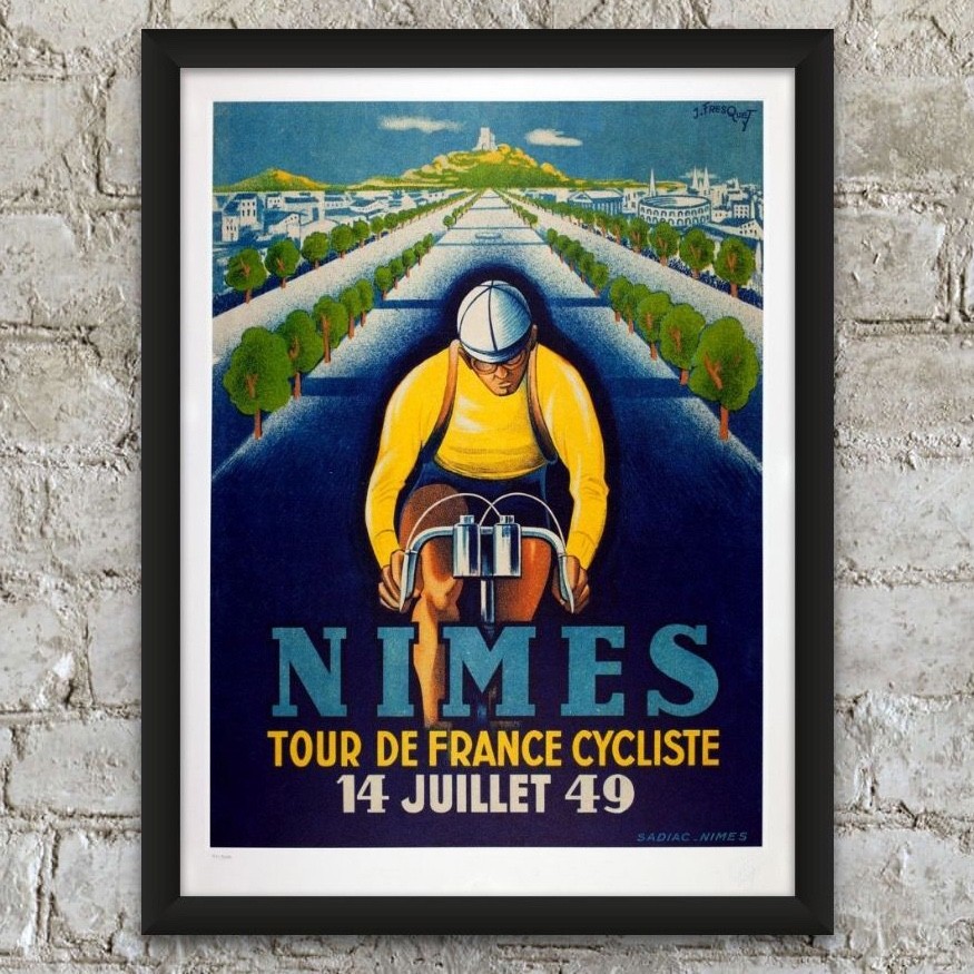 Vintage Cycling Poster Art Series -Set of 5, Tour de France, World Championships