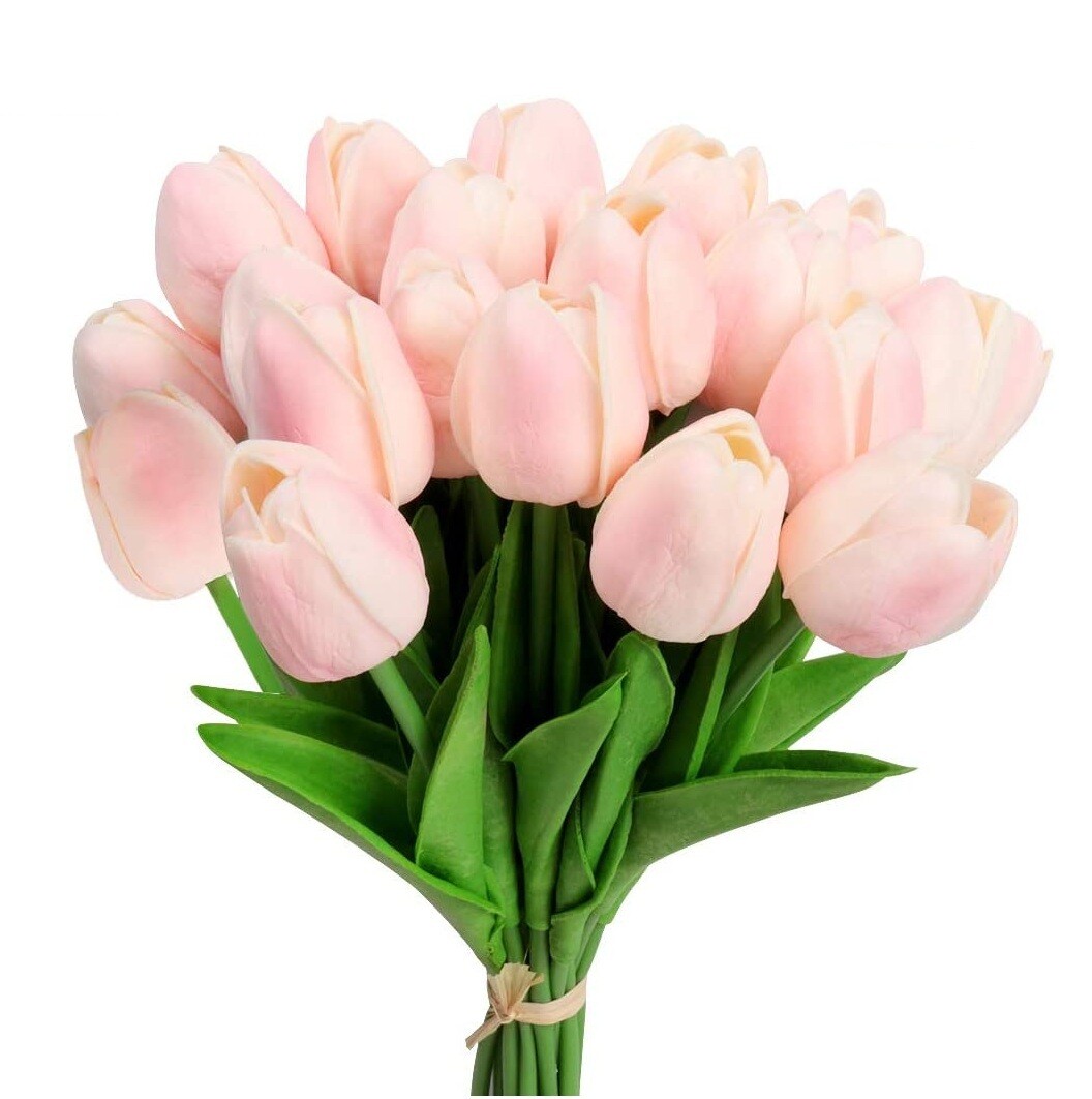 10 PACK Artificial Tulips Real Touch Bridal Home Wedding Party Festival Decor US