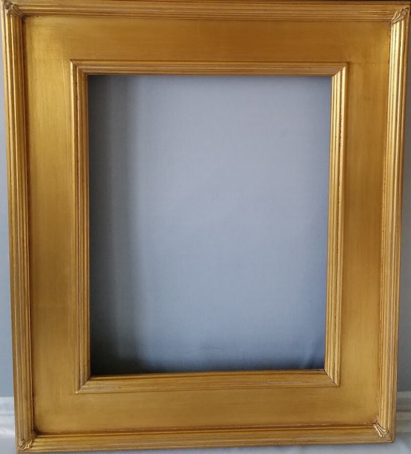 3-1/8 Cezanne Light Classic Gold-Leaf Fluted Edge Picture Wood Frame 20 x 24